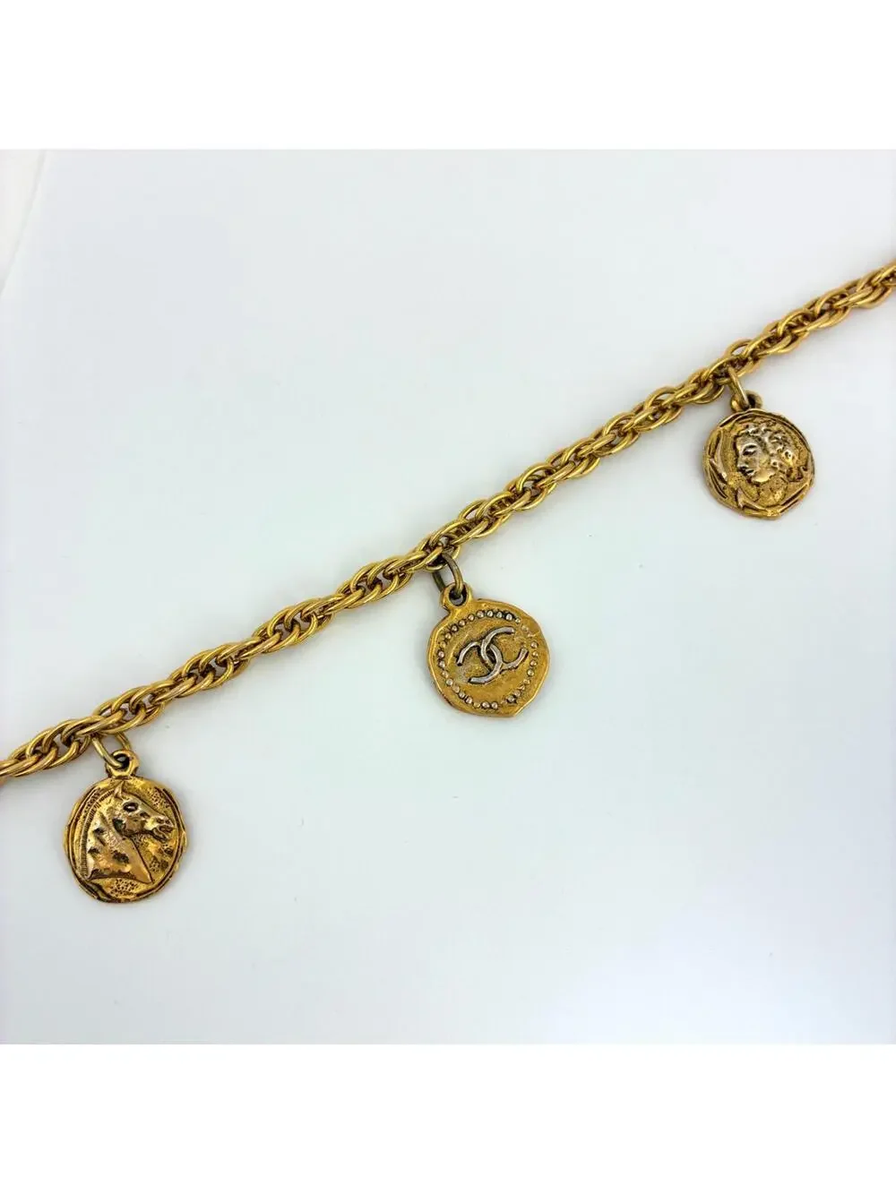 Chanel Cc Logo Pendant Necklace Metal #327527C99B